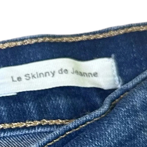 Frame Denim Le Skinny De Jeanne Cropped Jeans Murrayfield Raw Hem Size 26 Women - Picture 8 of 9